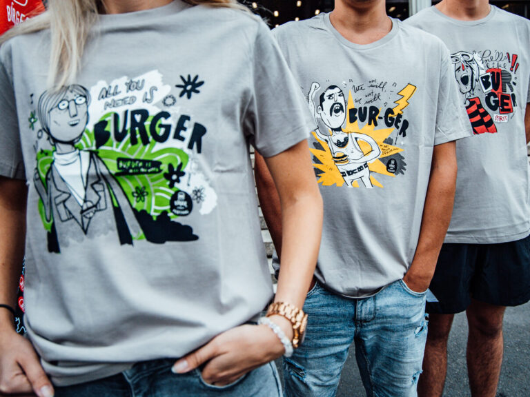 Kolekce triček a NickNacků pro Burger Festival